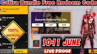 Cobra Bundle Redeem Code | 10 June Cobra Bundle Redeem Code | Today Cobra Bundle Redeem Code FF