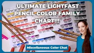 Combining my best soft lightfast pencils - Derwent and Luminance - FREE color chart