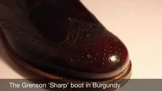 Grenson 'Sharp' boot in burgundy