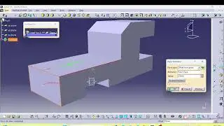 Edge fillet parting element option in Catia V5 Tamil