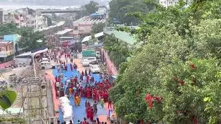 Vijayawada Durga temple heavy crowd on occasion Dasara
