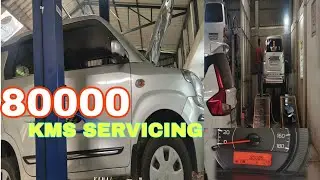 WAGON R 80000 KILOMETRES MAJOR SERVICE || CAR KI SERVICING MAI KITNA KHARCHA AYA AUR KITNA PARTS L..