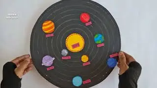 Solar system Working model| Solar system Easy project |#Scienceproject for class 4,5 |