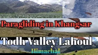 Paraglading in Khangsar Todh Valley // Khar Palace // near Shangbarpa Guest House #youtube #viral