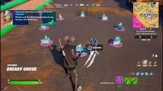 Fortnite - Consume Birthday Cake In Different Matches ALL Locations (5th Birthday Challenges)