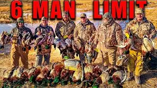 6 Man LIMIT CRUSHED!! Waterfowl Hunt ||NEBRASKA||