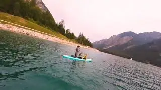 DJI Avata 2, Stand Up Paddeling / СУП Боард  озеро в горах SUP Board lake in the mountain