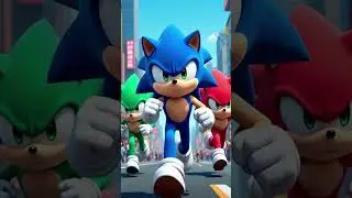 MUSCULAR SONIC WAS HUMILIATED BY SHADOW #ai #sonic #shorts #toon