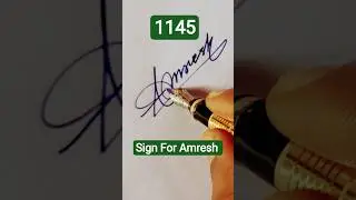 🖋️ Calligraphy Art Sign for Amresh &ndash; Elegant & Unique Design #Amresh #NameArt #SignatureStyle ✨🎨