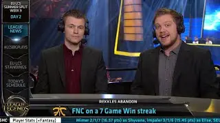 Recap of S4 EU LCS Summer split 2014 Week 9 Day 1 and Welcome to Day 2!