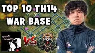 Top 10 Th14 War Base with Link | Queen Walkers vs J.X Tiger Bases & Queen Walkers vs QSFN Bases