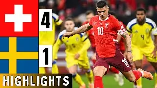 Switzerland vs Sweden 4-1 | Highlights | Breel Embolo Goal | World Cup Qualifiers | Granit Xhaka