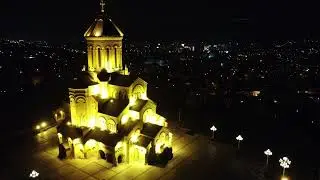 DJI Mavic mini 2   Tbilisi Night Church Flight 3