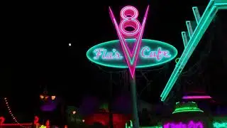 Cars Land At Night ( Halloween Theme) 2018