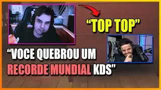 A MELHOR ENTREVISTA DE TODAS! REA&Ccedil;&Atilde;O DO KDS AO DESCOBRIR QUE QUEBROU UM RECORDE MUNDIAL - R6 CLIPS
