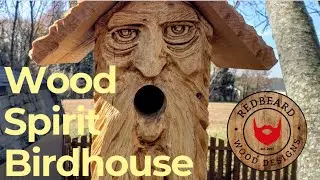 Wood Spirit Birdhouse Carving