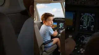 Baby Pilot FLIES Plane and Lands Safely - Giggles #funnykidsvideos #babytalk #funny #reaction
