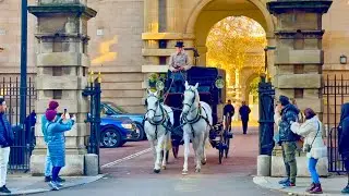 Rare Sighting at Buckingham Palace as Yeoman Warders Arrive by Horse and Carriage ❤️