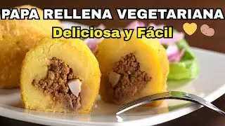 Papa Rellena Peruana | Versión Vegetariana | Fácil y Deliciosa!