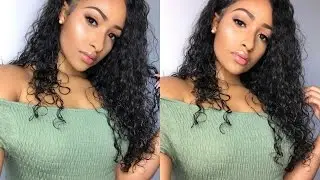 Curly Hair Routine 2017 with Virgin Brazilian Lace Front Wig