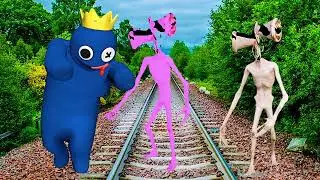 Evil monsters VS Rainbow Friends VS Siren Head VS Cartoon Cat #rainbowfriends #sirenhead #cartooncat