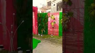 Beautiful Gate(Lodge) Decorations In My Brother's Marriage Ceremony😍😍 #shorts #youtubeshorts