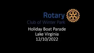 Rotary Club of Winter Park Holiday Boat Parade