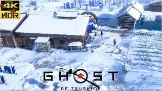 HIDDEN IN SNOW [4K HDR] Ghost of Tsushima Walkthrough Gameplay [Jp dub/Eng sub] #91