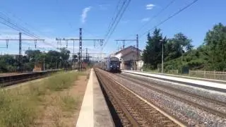 SNCF Saint-Fons Acheminement d'une Z-26500 Paca et Um 2 Z-23500 Nord-Pas-de-Calais