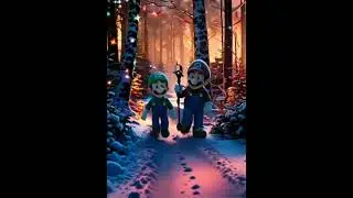 Mario & Luigi's Magical Winter Forest Adventure! ❄️✨