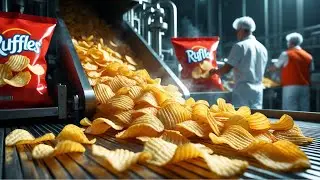 How Millions Of RUFFLE CHIPS Are Made In Factory