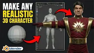 How to Make Realistic 3D Character Model in Blender