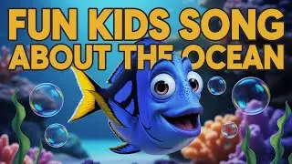 Swimming with Fish Song | Cute Kids Music About Ocean Friends and Sea Learning
