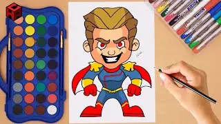 How to draw Homelander | Step by step | Easy drawing | The Boys