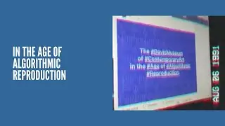THE DAVIS MUSEUM BARCELONA IN THE AGE OF ALGORITHMIC REPRODUCTION
