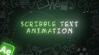 How to make Scribble Text Animation In After Effects!