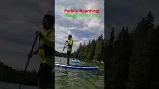 Beat the Heat! Paddle Boarding at White Pine Beach. #bc #canada #paddleboarding #paddleboards #fyp