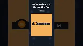 Animated Bottom Navigation Bar With HTML & CSS #csseffect #navigationbarinphp #navigationbar