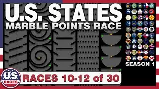 U.S. States Marble Points Race 10-12 of 30 - Video 4 of 10