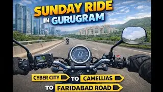 This Sunday Ride in Gurugram Feels Unreal | Golf Course Road to Faridabad