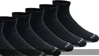 Dickies Men's Dri-Tech Moisture Control Quarter Socks Multi-Pack