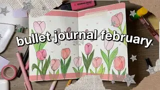 bullet journal february 2024 🌷