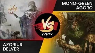 VS Live! | Azorius Delver VS Mono-Green Aggro | Historical Standard | Match 1