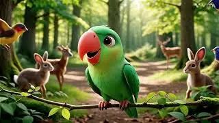 The Little singer of the forest 🎉🎂#wildlife #trending #nature #song #animals #animation #art #ai 