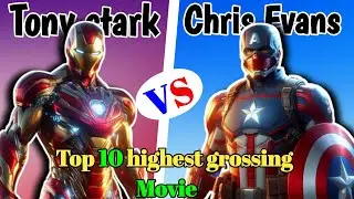 Tony stark vs Chris Evans Top 10 Highest Grossing movie| Comparison video