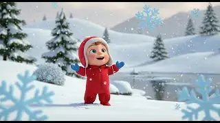 Happy Snowflake Dance | Fun Winter Kids Song | Toddler Sing Along