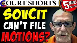 SovCit Fails At Being SovCit - He'll Lose Anyway