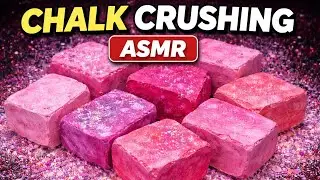 Pinkish Collab With @ieditchalkcrush  | Pink Gym Chalk Asmr | Oddly Satisfying