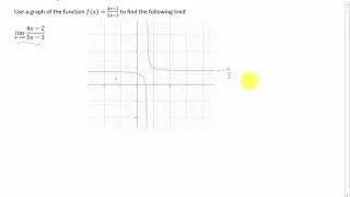 Use the graph to find the following limit: lim_(x to infty) (4x-2)/(5x-3)