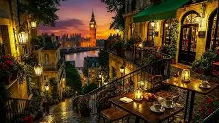 Romantic Jazz at a London Caf&eacute; ☕ Soft Jazz Music for Study, Focus & Peaceful London Nights